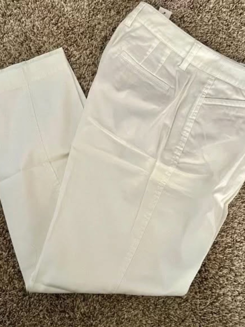 *NEW**SIZE 8p* Talbots White Stretch Cotton Chino
